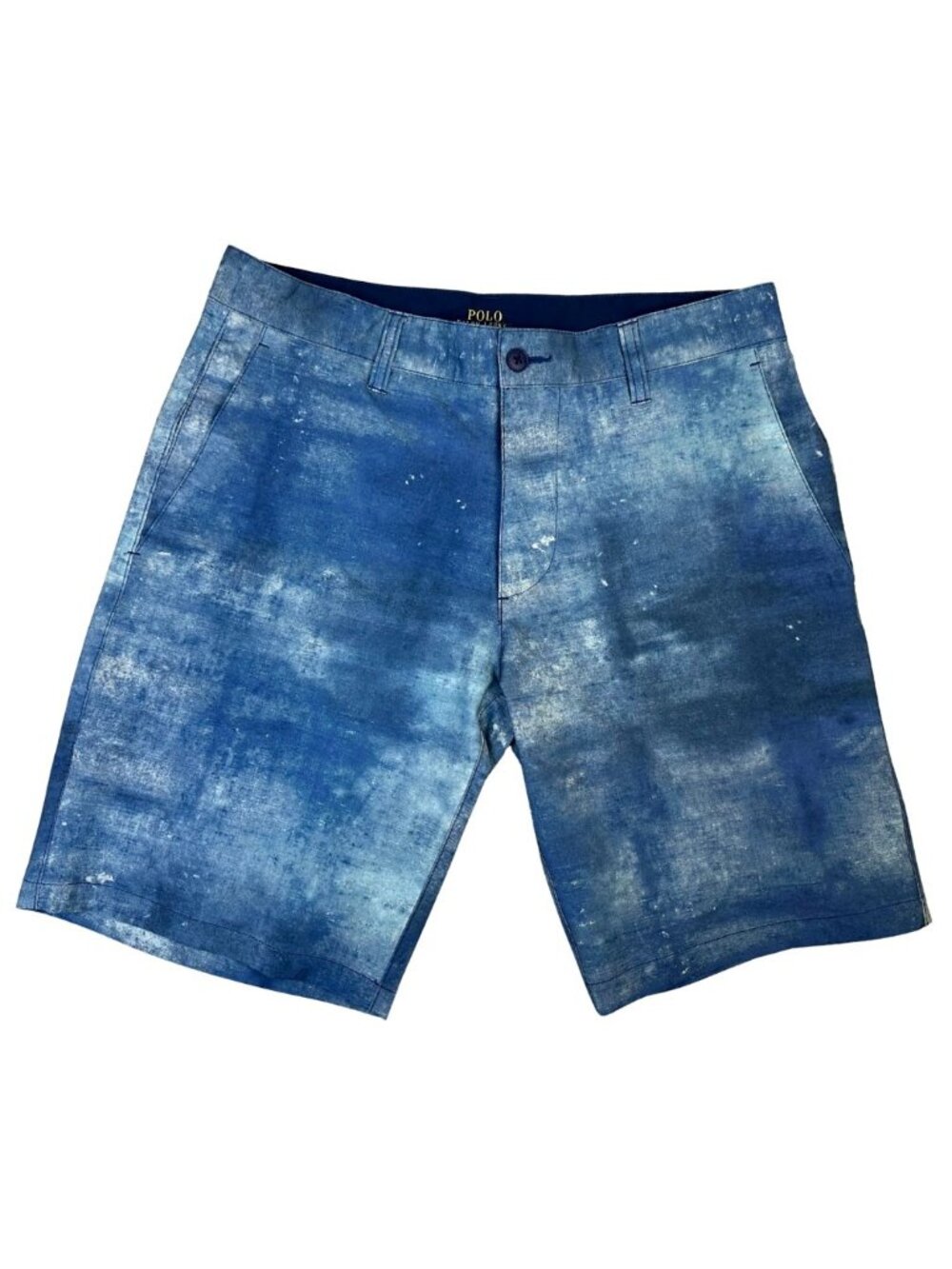 Polo Ralph Lauren Men’s 30 Blue Paint Splatter Swim Board Shorts